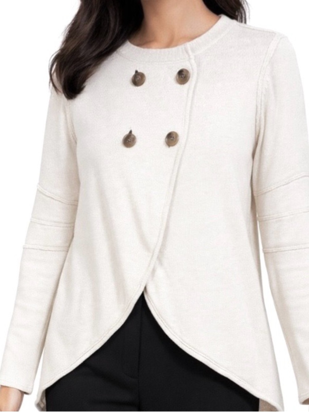 James Perse Standard Cotton & Linen knit cardigan